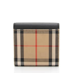 Burberry Leather Vintage Check Lila Wallet (SHF-xYDrVA)