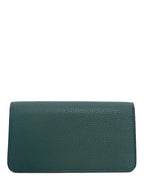 Burberry Logo Leather Bi-fold Wallet Hunter Green