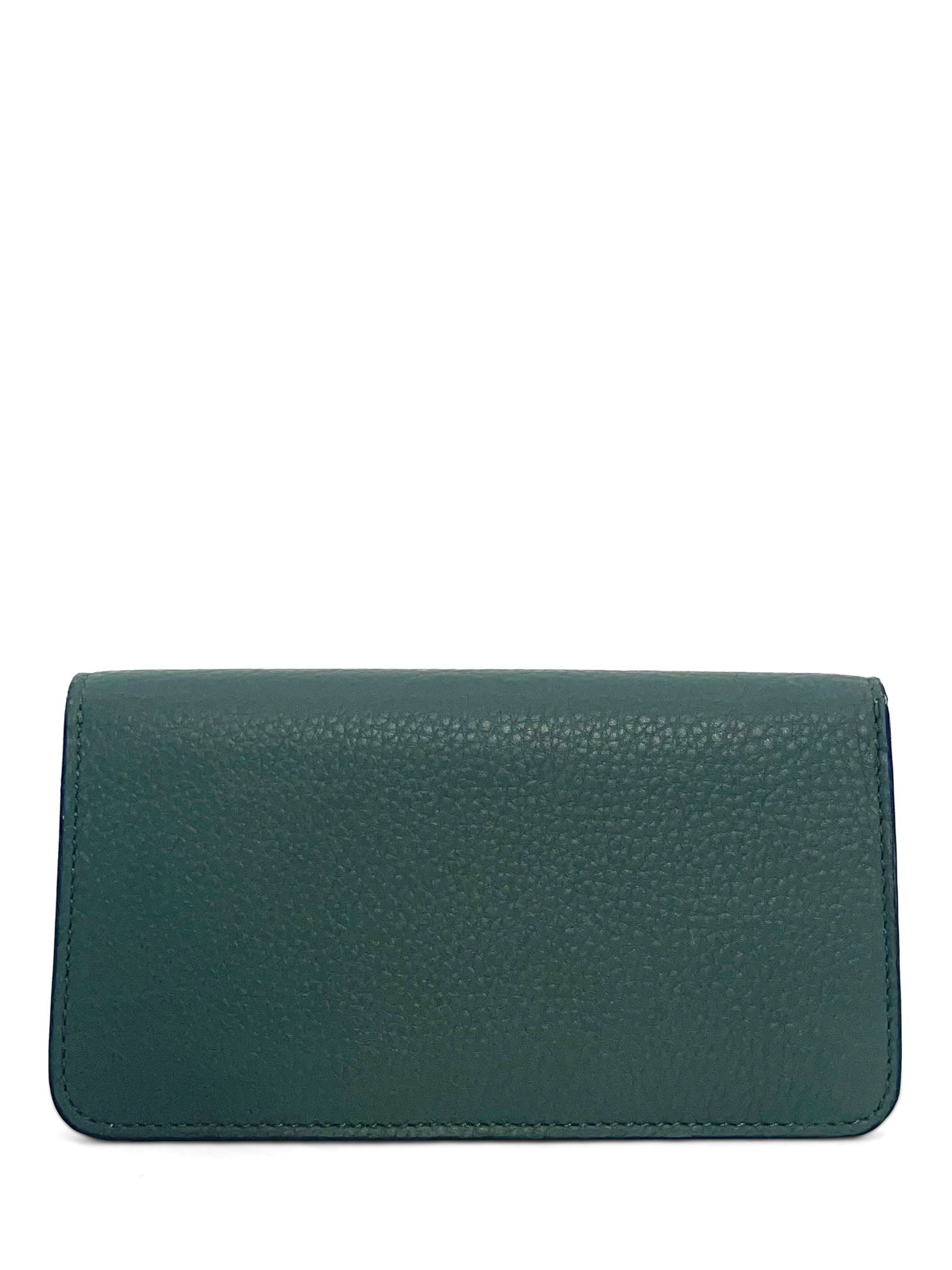 Burberry Logo Leather Bi-fold Wallet Hunter Green