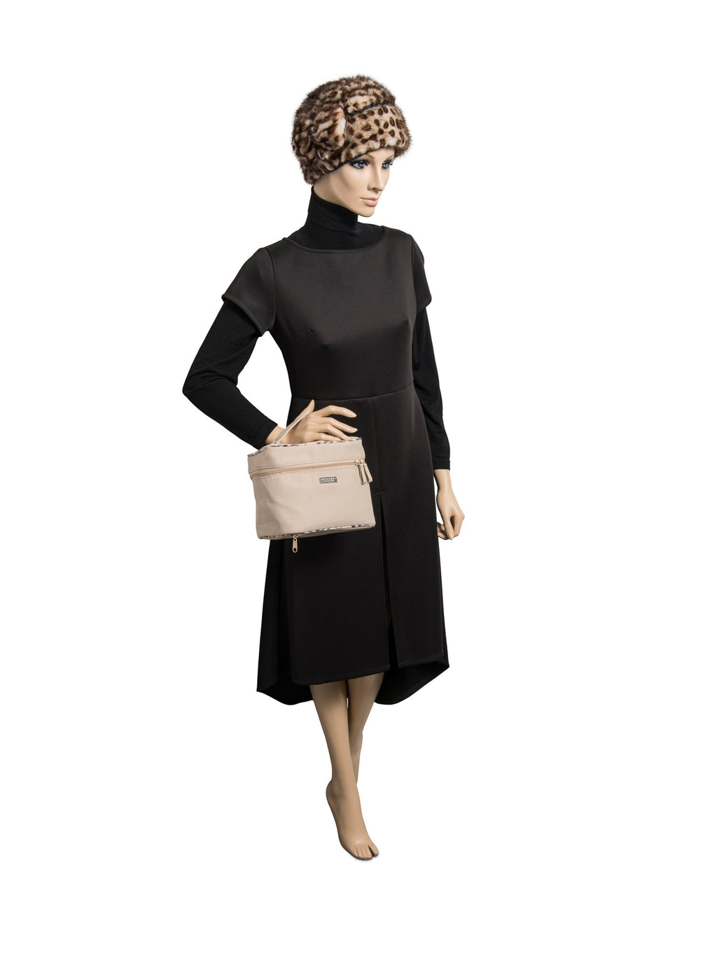 Burberry Logo Nova Check Canvas Globe Trotter Bag Beige