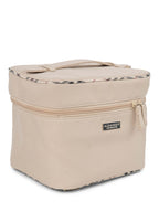 Burberry Logo Nova Check Canvas Globe Trotter Bag Beige