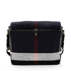 Burberry Mega Check Baildon Messenger Bag (SHF-NwBU5T)