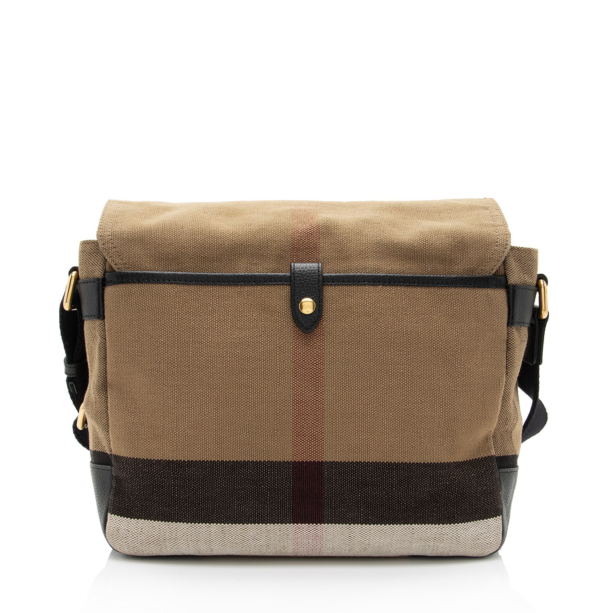 Burberry Mega Check Baildon Messenger Bag (SHF-VuxVRv)