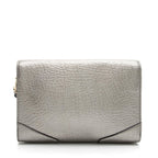 Burberry Metallic Grained Leather Abbott Small Crossbody Bag (SHF-23382)