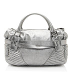 Burberry Metallic Patent Leather Winniford Satchel (SHF-S8b2o0)