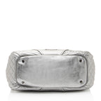 Burberry Metallic Patent Leather Winniford Satchel (SHF-S8b2o0)