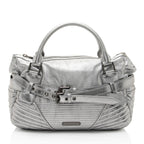 Burberry Metallic Patent Leather Winniford Satchel (SHF-S8b2o0)