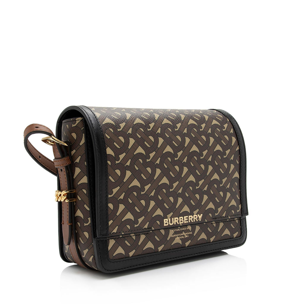 Burberry Monogram TB Bridle Grace Small Flap Shoulder Bag (SHF-kkkstg)