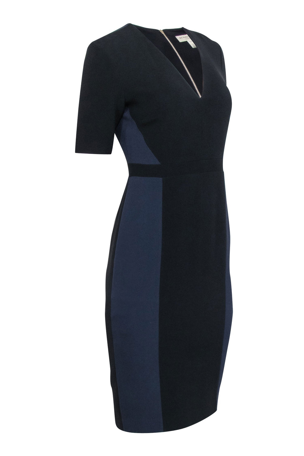 Burberry - Navy & Black Two Tone Sheath Dress Sz 6
