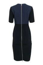 Burberry - Navy & Black Two Tone Sheath Dress Sz 6