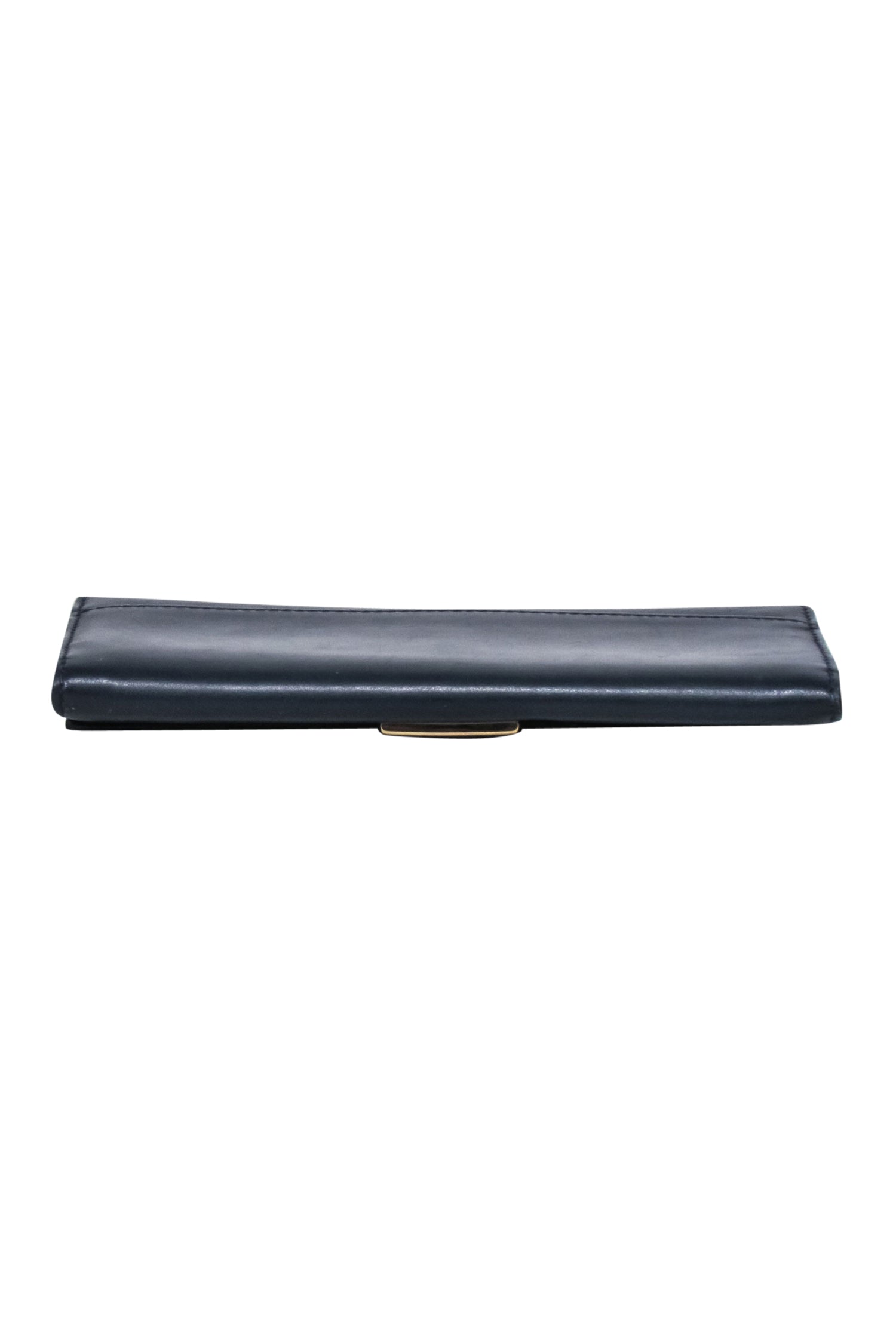 Burberry - Navy Leather Long Wallet