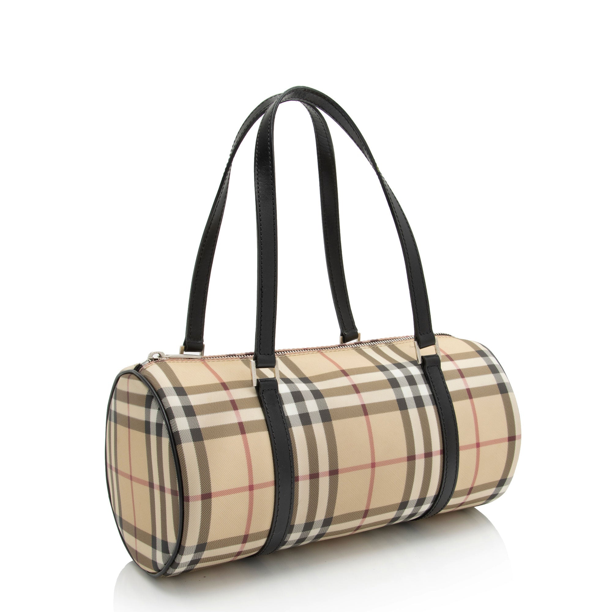Burberry Nova Check Barrel Bag (SHF-VVhoqh)