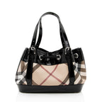 Burberry Nova Check Beaton Drawstring Shoulder Bag (SHF-18615)