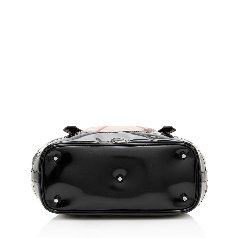 Burberry Nova Check Beaton Drawstring Shoulder Bag (SHF-18615)