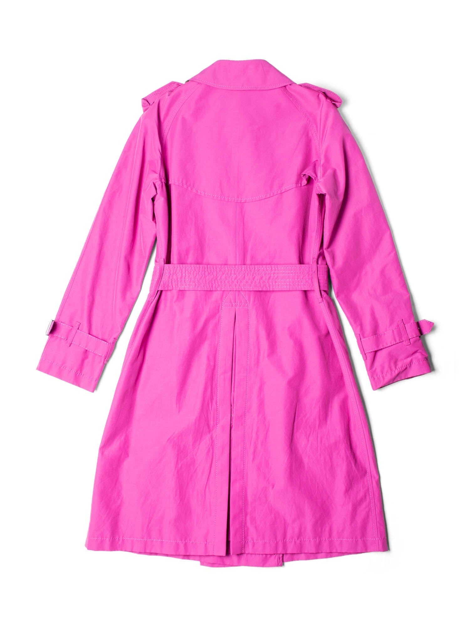 Burberry Nova Check Belted Trench Coat Hot Pink