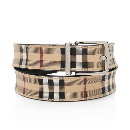 Burberry Nova Check Reversible Belt - Size 36 / 90 (SHF-M3MyMq)