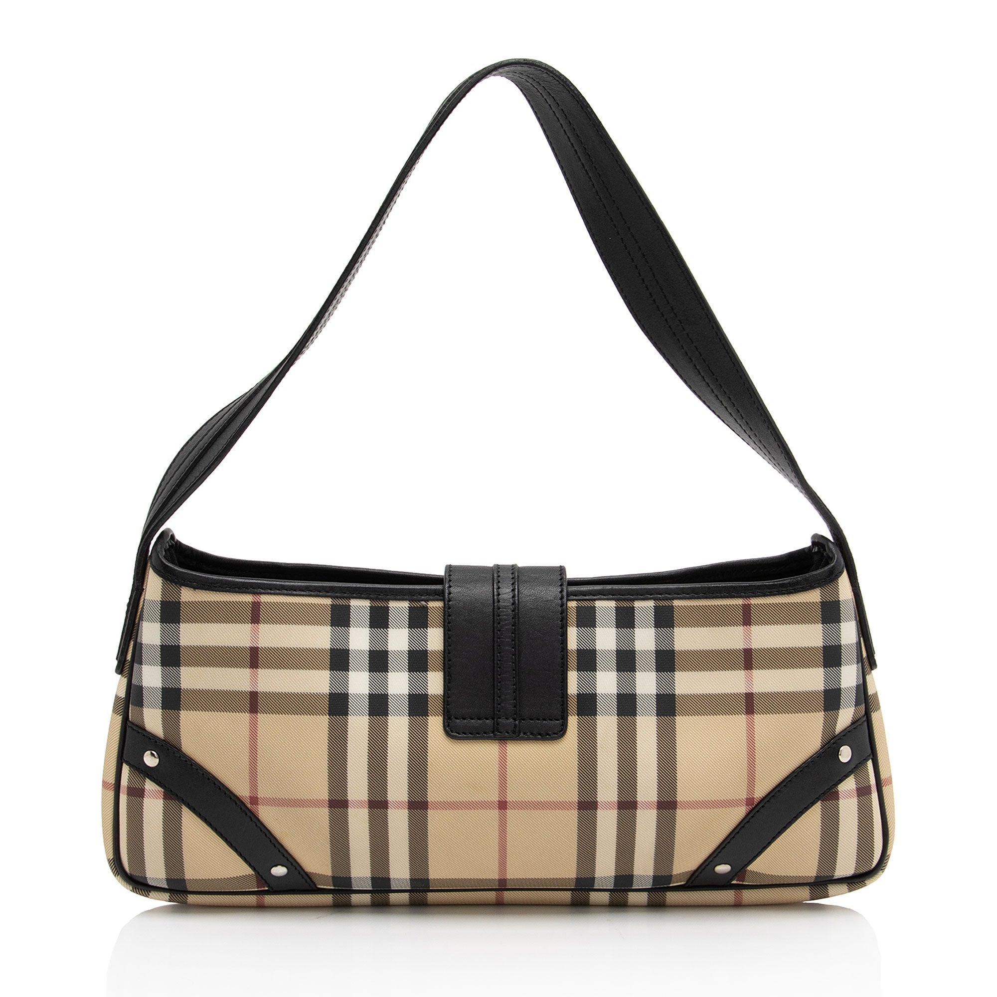 Burberry Nova Check Baguette Shoulder Bag (SHF-OeZL9i)