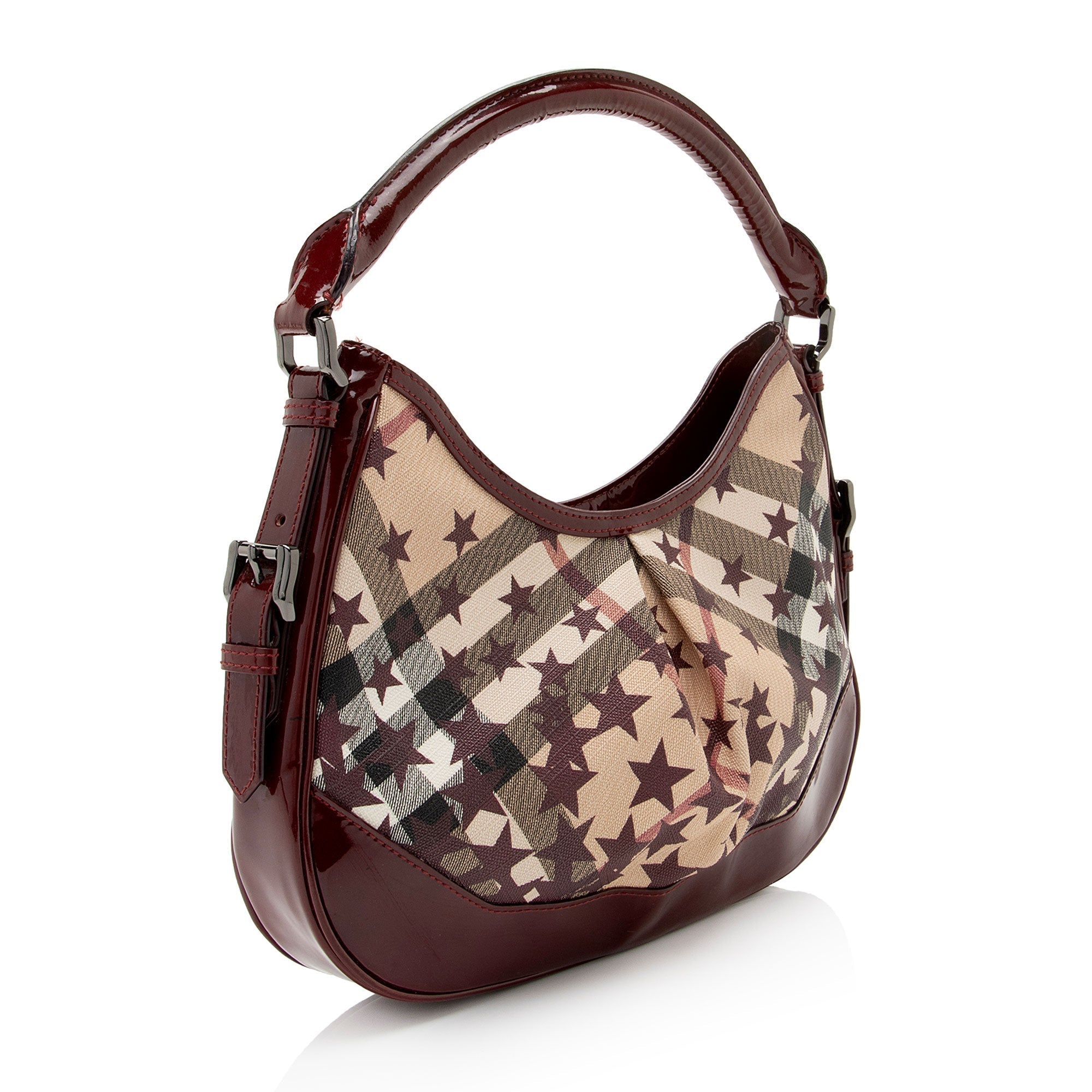 Burberry Nova Check Stars Small Hernville Hobo (SHF-6BOcX1)