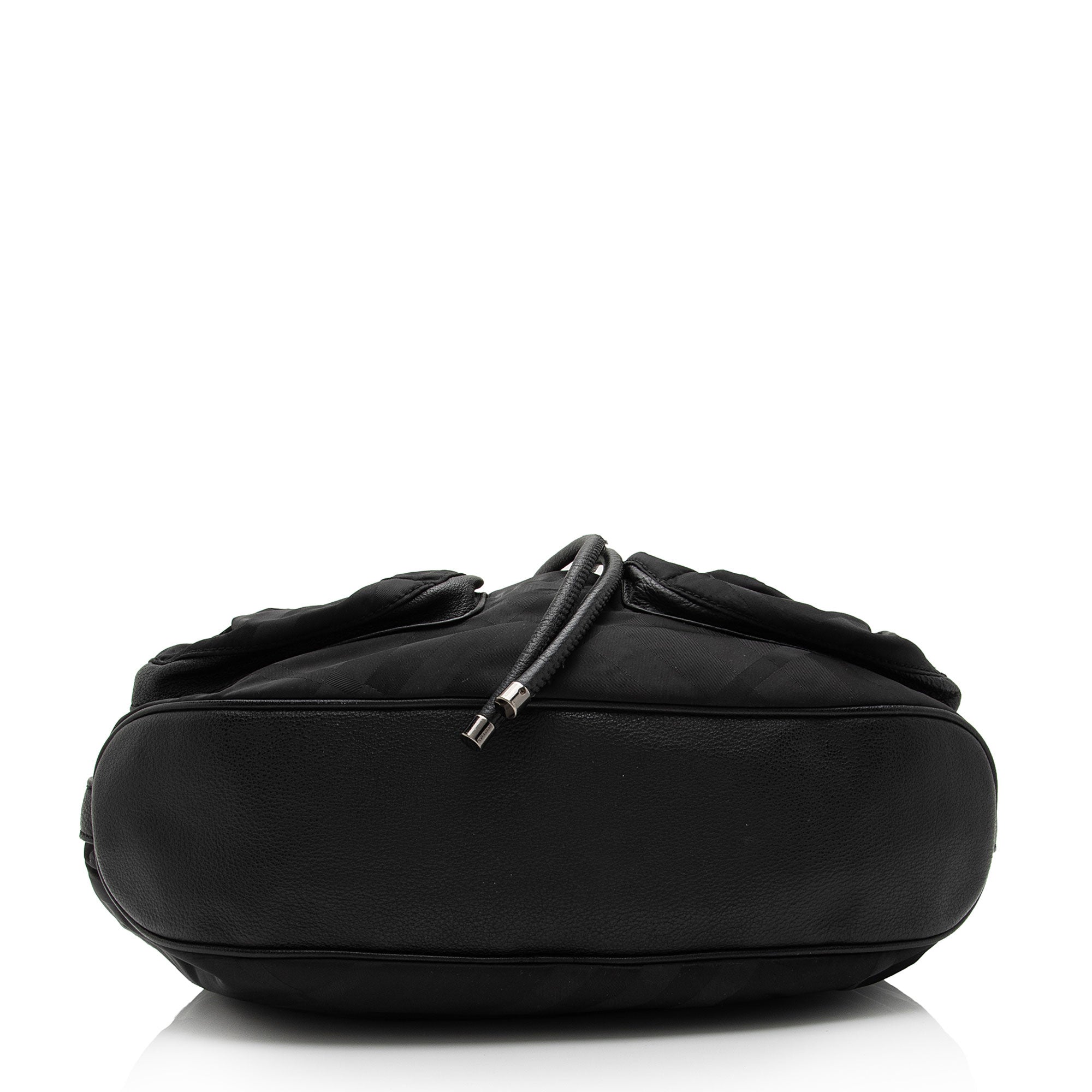 Burberry Nylon Check Large Hobo (SHF-o0QWiZ)