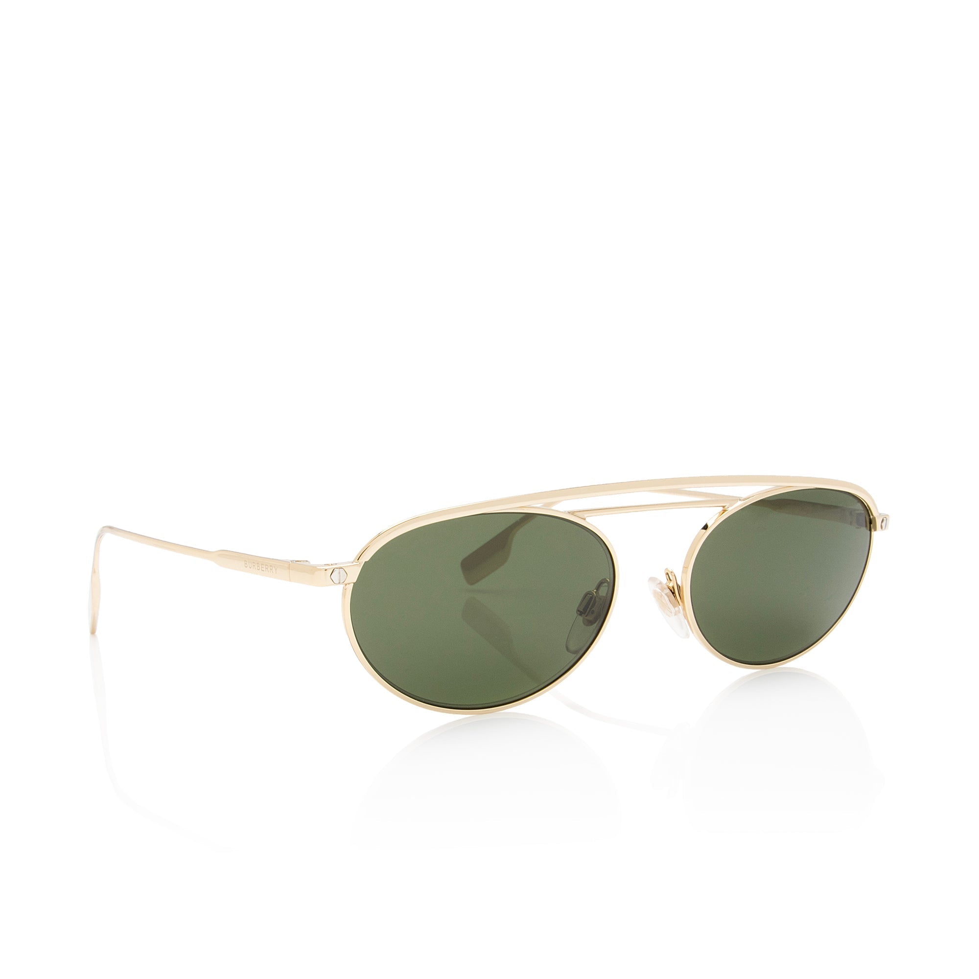 Burberry Oval Sunglasses (SHF-6xM1rM)