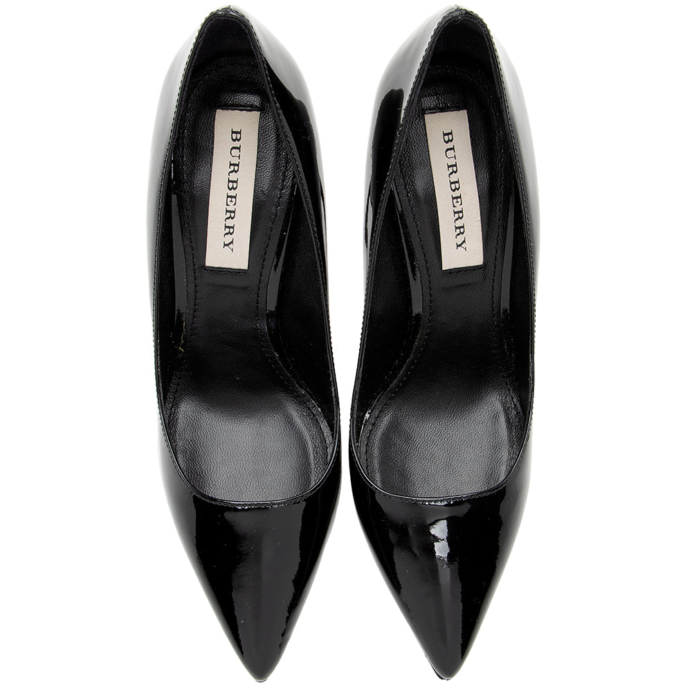 Burberry Patent Leather Pumps - Size 5.5 / 35.5 (SHF-19324)