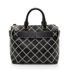 Burberry Perforated Leather Marais Belted Small Tote (SHF-FSQnP3)