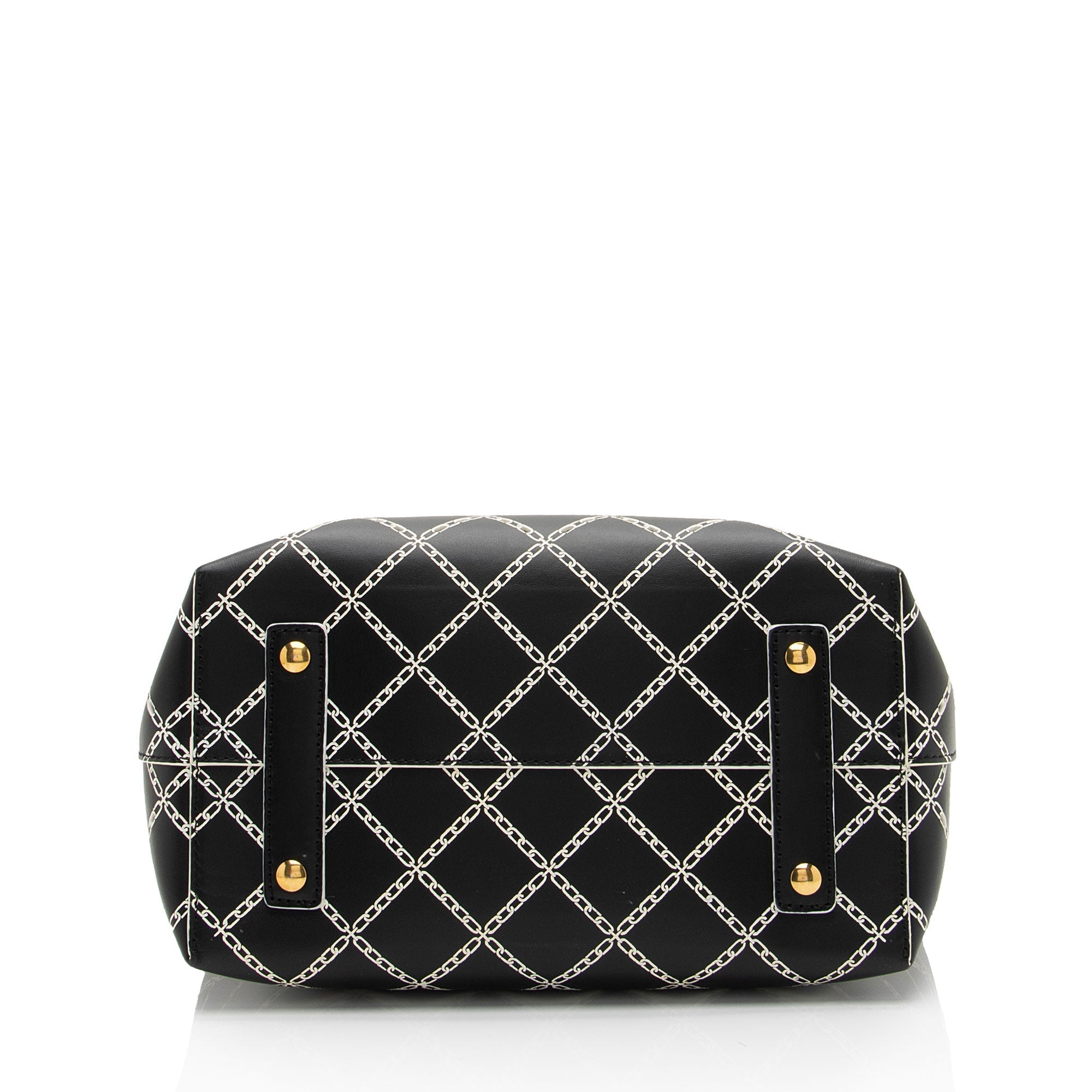 Burberry Perforated Leather Marais Belted Small Tote (SHF-FSQnP3)