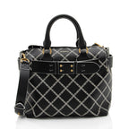 Burberry Perforated Leather Marais Belted Small Tote (SHF-FSQnP3)