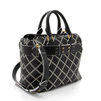Burberry Perforated Leather Marais Belted Small Tote (SHF-FSQnP3)