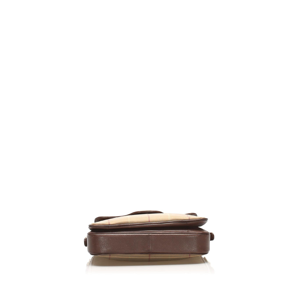 Burberry Plaid Canvas Crossbody Bag (SHG-22411)