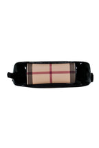 Burberry - Plaid Leather Baguette Shoulder Bag w/ Patent Accents