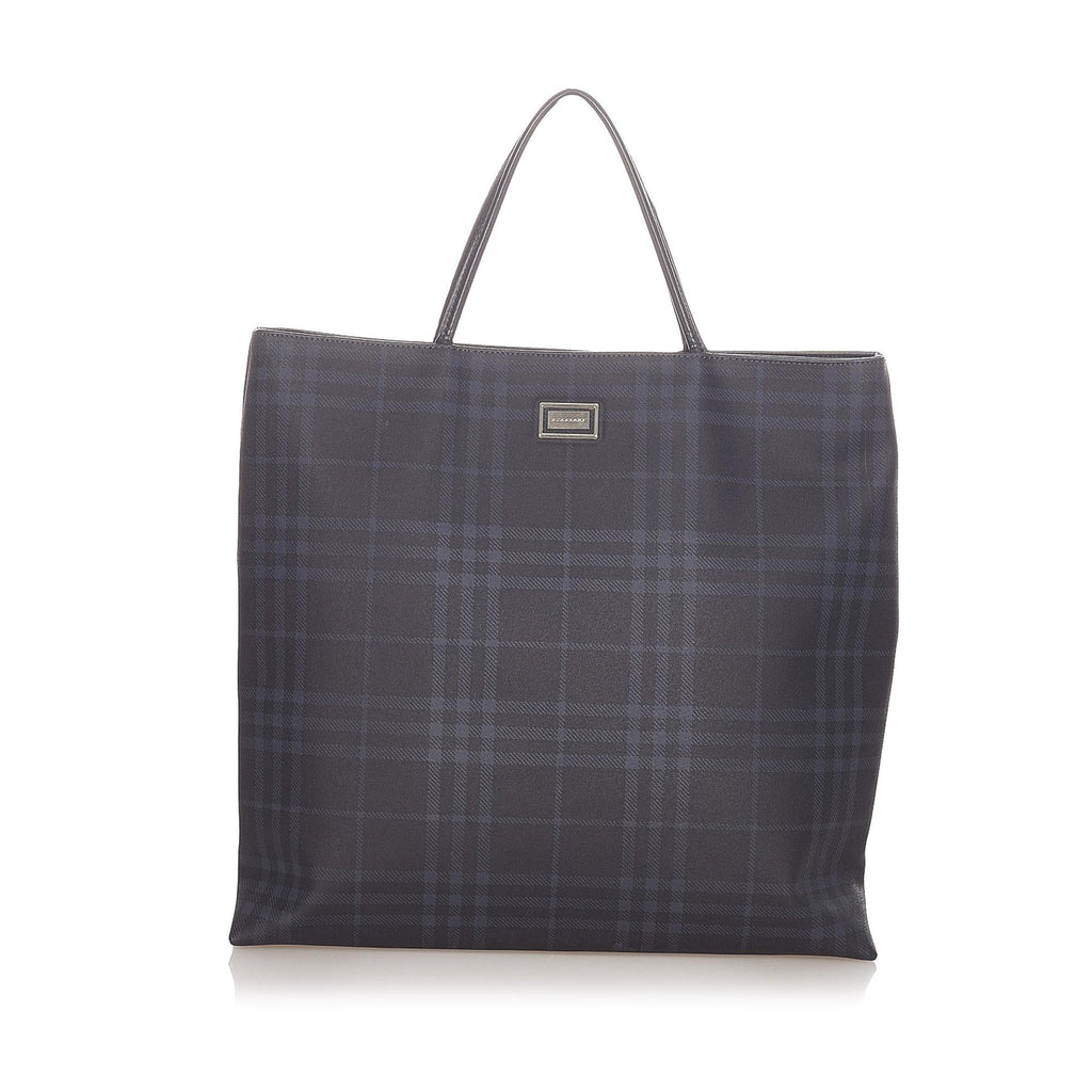 Burberry Plaid Tote Bag (SHG-21351)