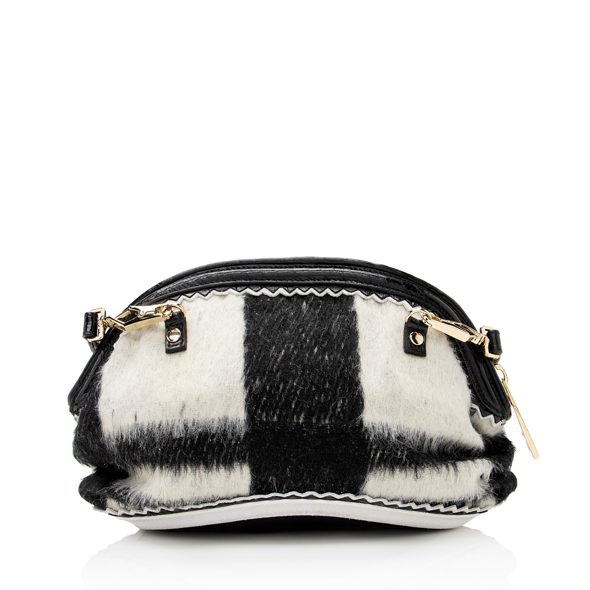 Burberry Prorsum Alpaca Alligator Suede Wilbur Crossbody Bag (SHF-22523)