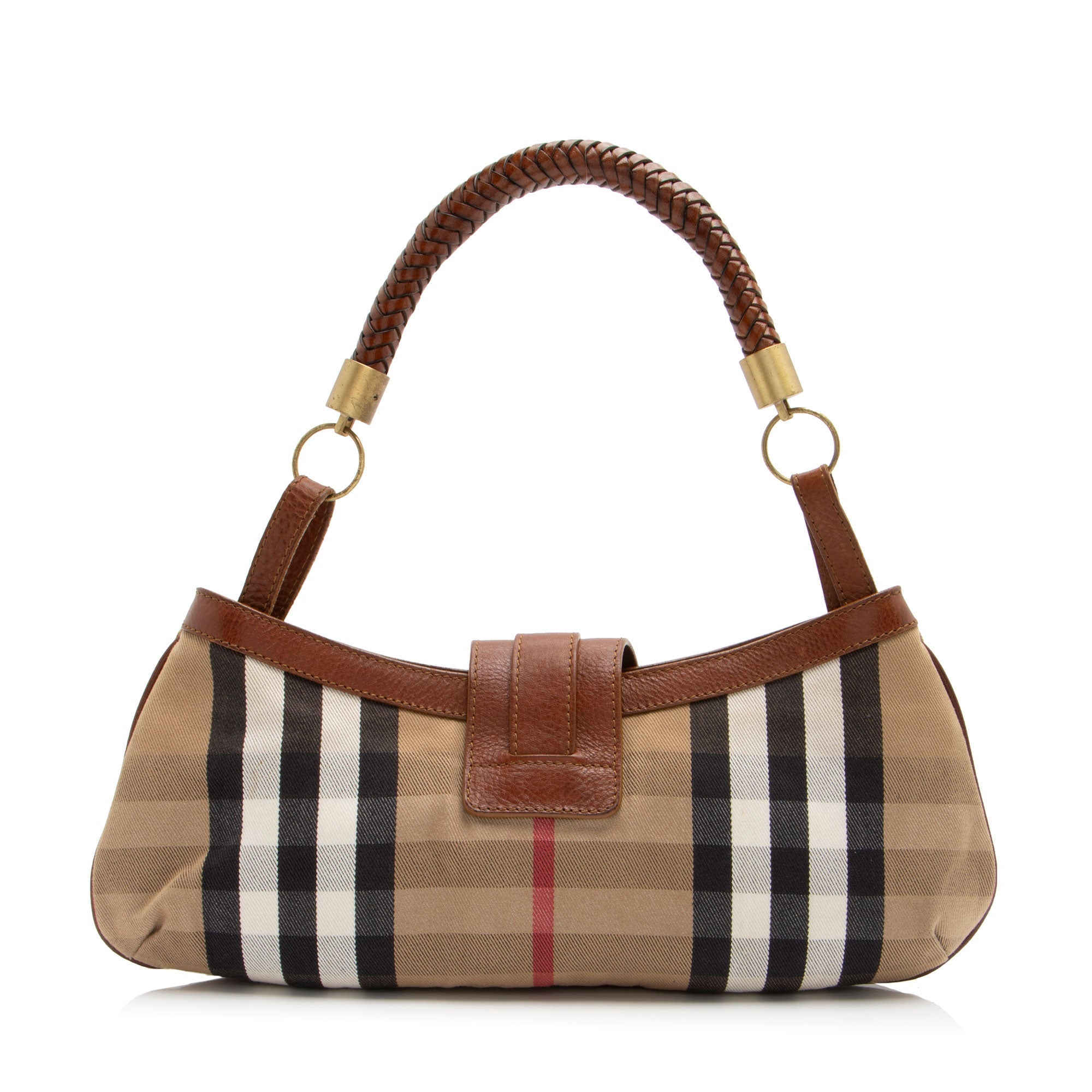 Burberry House Check Cinda Pocket Shoulder Bag (SHF-reuT4B)