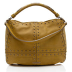Burberry Prosum Leather Studded Hobo (SHF-18481)