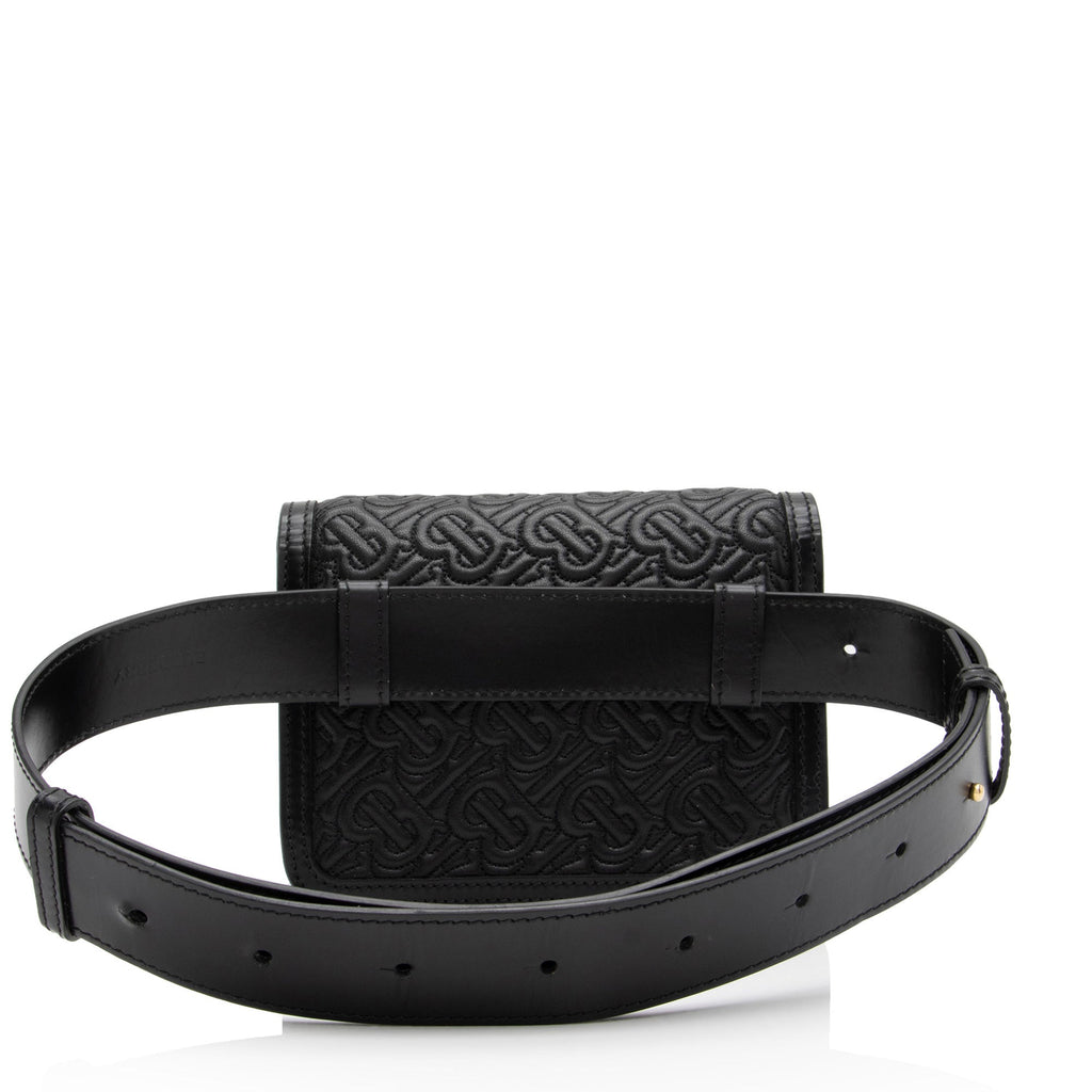 Burberry TB Monogram Embossed Leather Belt Bag (SHF-o46uwN)
