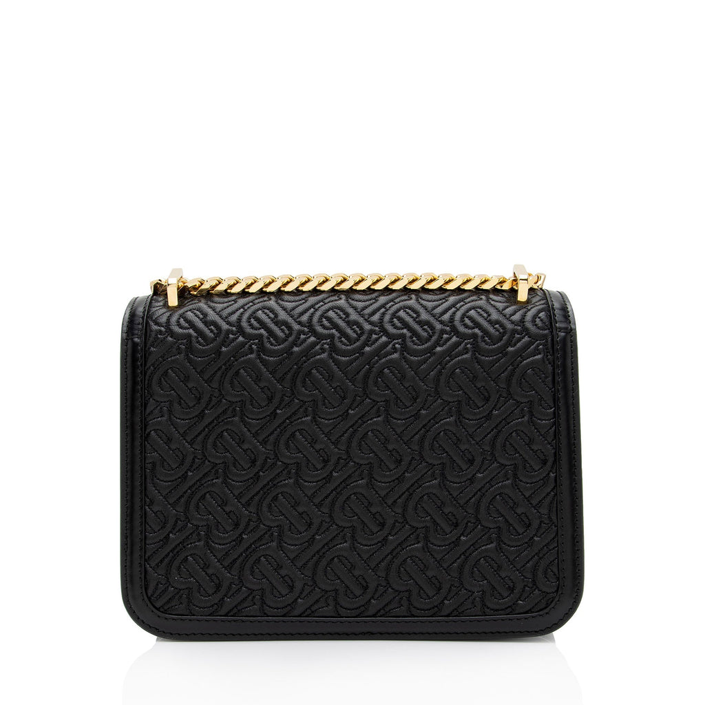 Burberry Quilted Lambskin TB Flap Chain Small Shoulder Bag (SHF-CKbjKv)