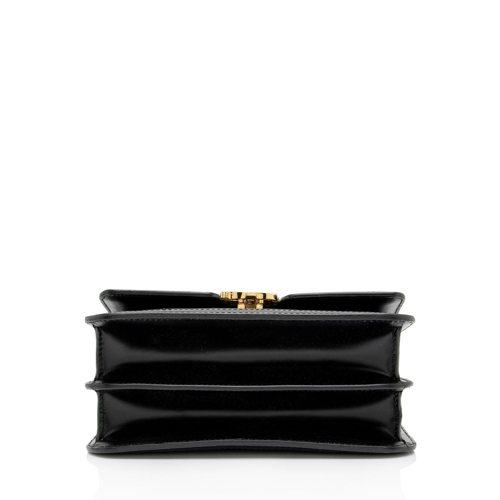 Burberry Quilted Lambskin TB Flap Chain Small Shoulder Bag (SHF-CKbjKv)