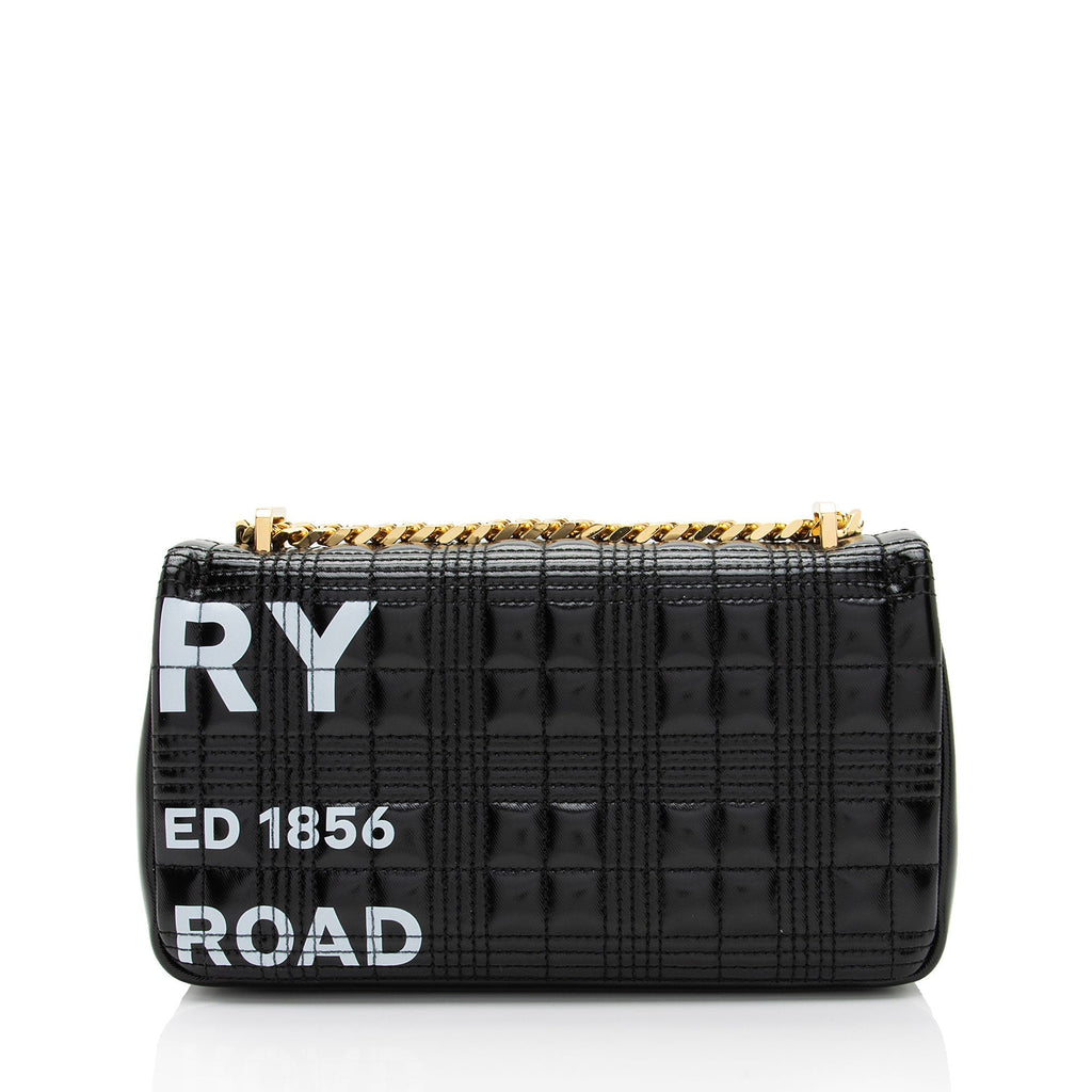 Burberry Quilted Lambskin TB Lola Chain Small Crossbody (SHF-9X7fKN)
