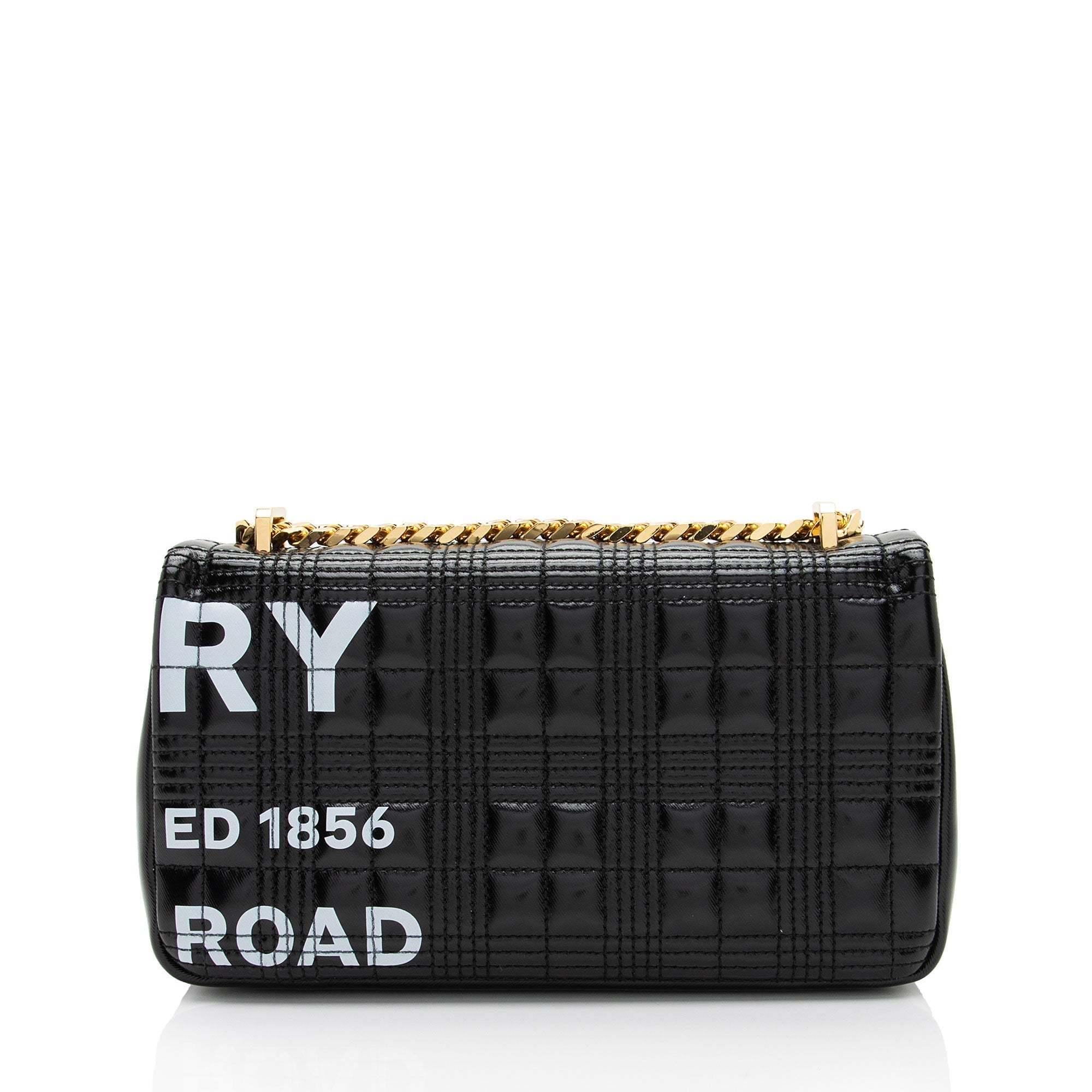 Burberry Quilted Lambskin TB Lola Chain Small Crossbody (SHF-9X7fKN)