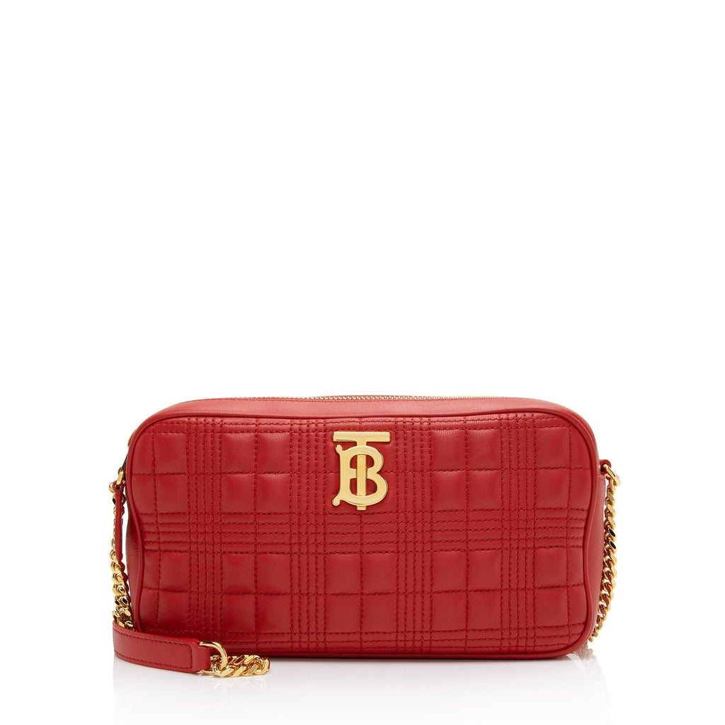 Burberry Quilted Lambskin TB Lola Camera Bag (SHF-G0RyLf)
