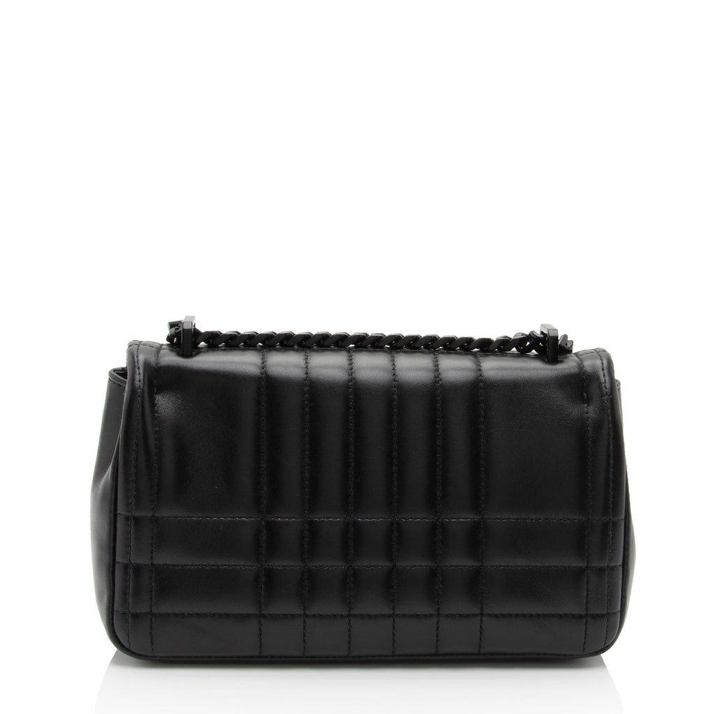 Burberry Quilted Lambskin TB Lola Chain Small Crossbody Bag (SHF-MfRHJB)