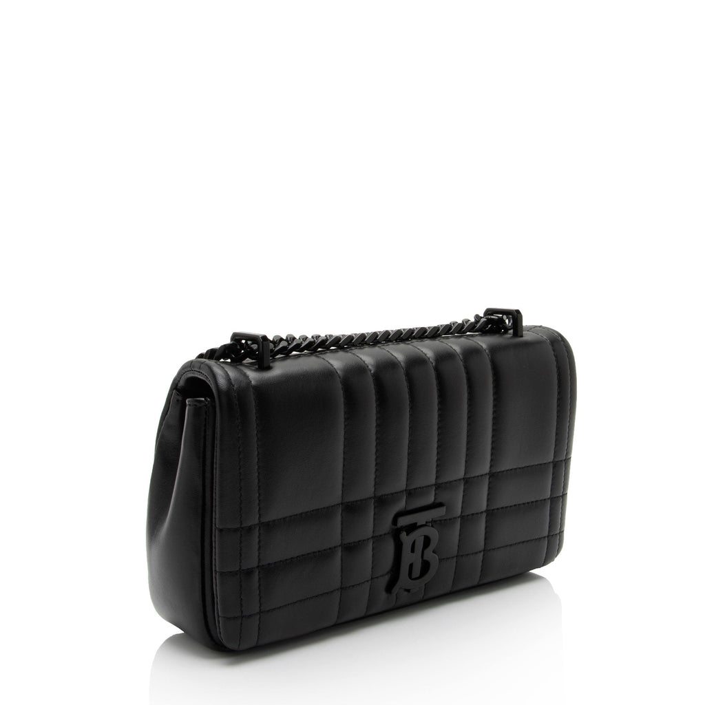 Burberry Quilted Lambskin TB Lola Chain Small Crossbody Bag (SHF-MfRHJB)