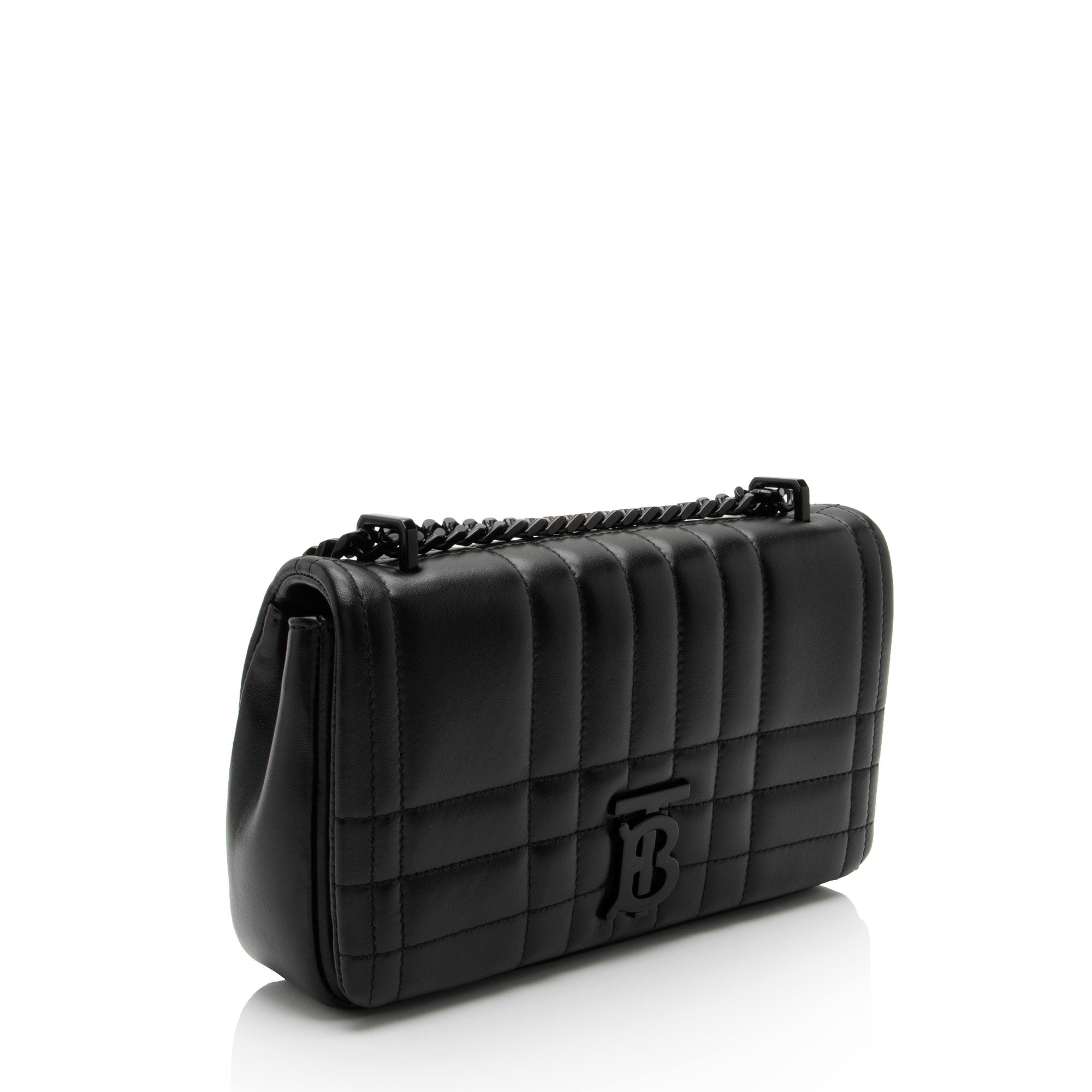 Burberry Quilted Lambskin TB Lola Chain Small Crossbody Bag (SHF-MfRHJB)