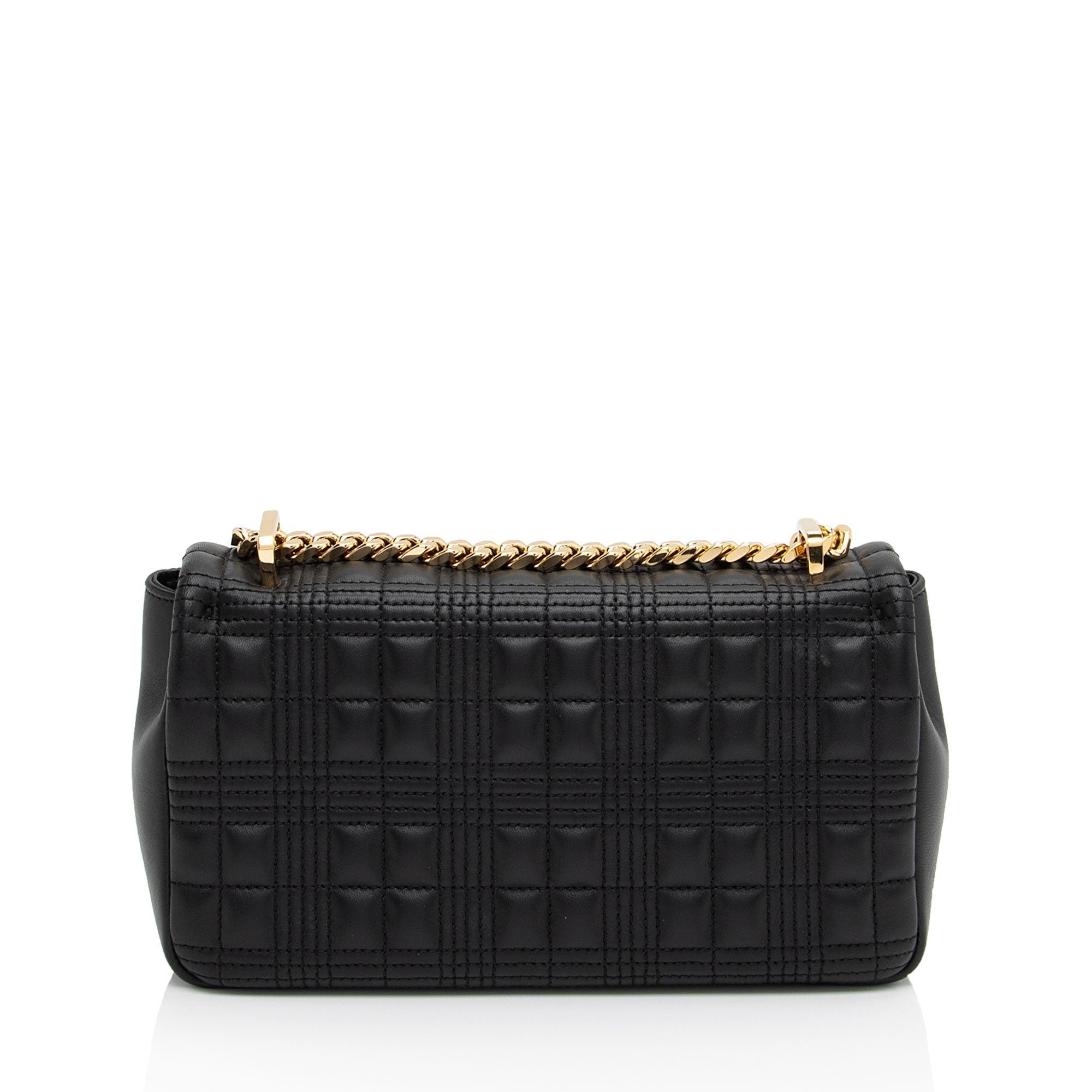 Burberry Quilted Lambskin TB Lola Chain Small Crossbody (SHF-64Zrqz)