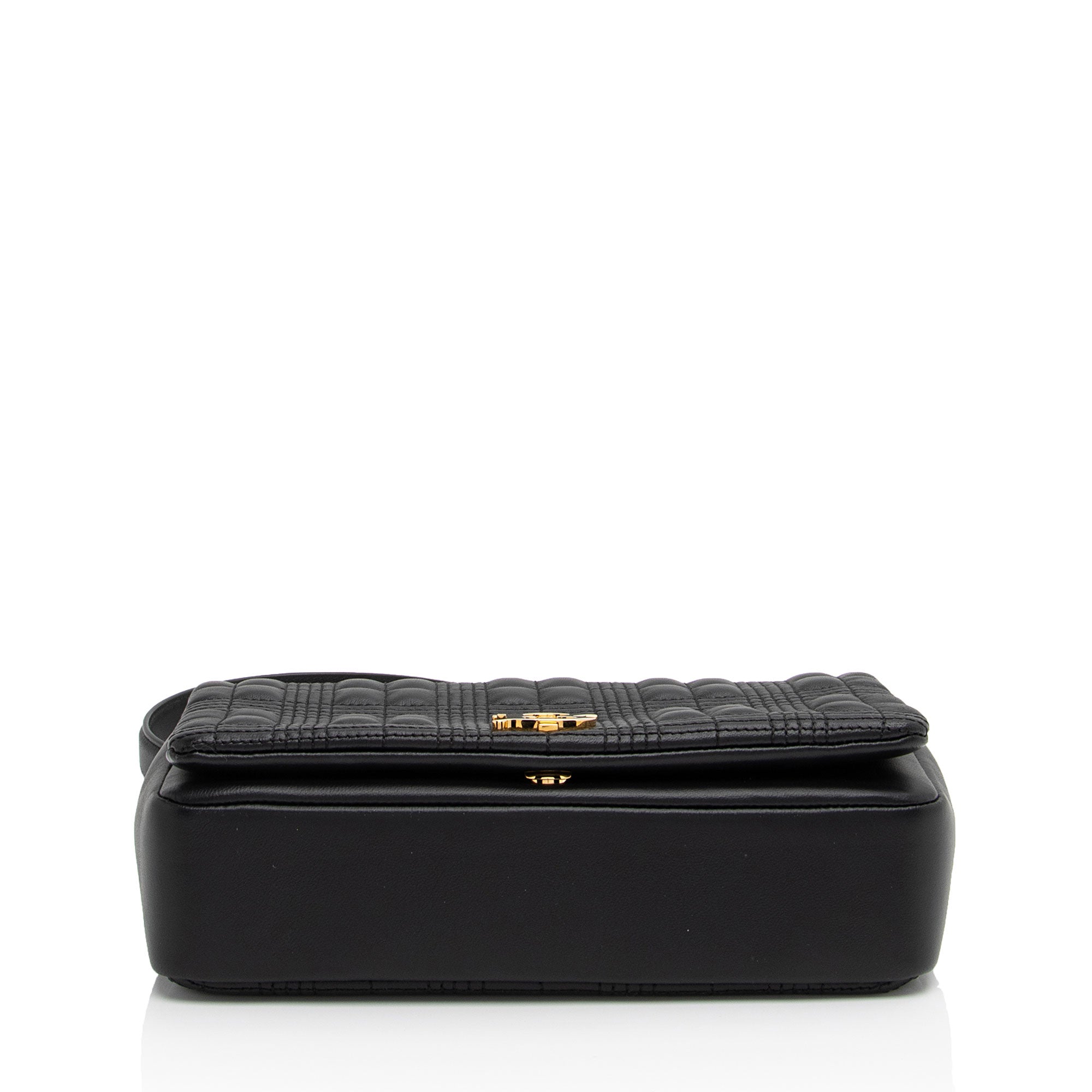 Burberry Quilted Lambskin TB Lola Chain Small Crossbody (SHF-64Zrqz)
