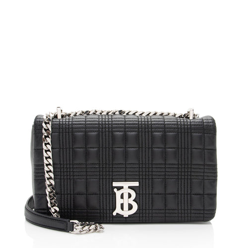 Burberry Quilted Lambskin TB Lola Chain Small Crossbody (SHF-MTysID)