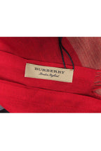Burberry - Red Plaid Scarf