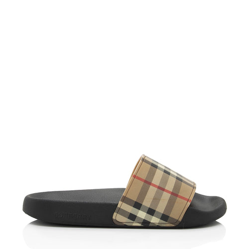 Burberry Rubber Vintage Check Slides - Size 6 / 36 (SHF-LLlwnA)