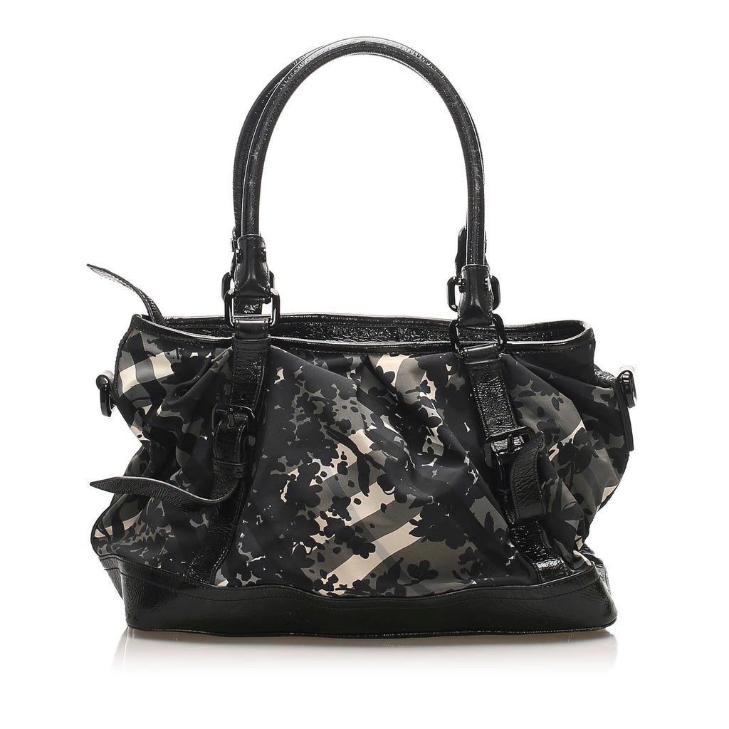 Burberry Smoke Check Canvas Satchel (SHG-11573)